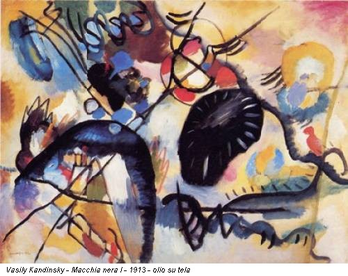 Vasily Kandinsky - Macchia nera I - 1913 - olio su tela