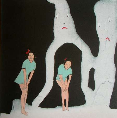 Royal Art Lodge, senza titolo, 2004, tecnica mista su tavola, cm 15.3x15.3__2.