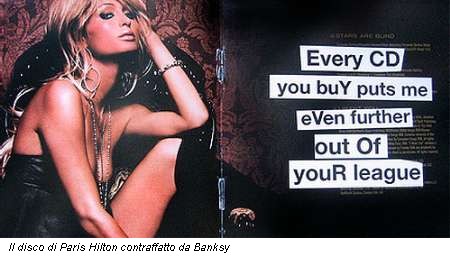 Il disco di Paris Hilton contraffatto da Banksy