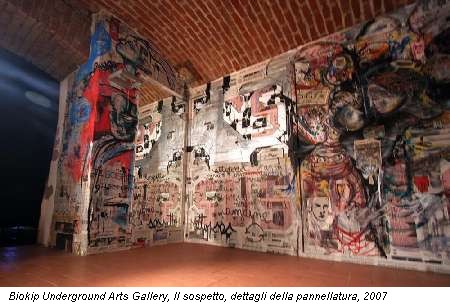 Biokip Underground Arts Gallery, Il sospetto, dettagli della pannellatura, 2007