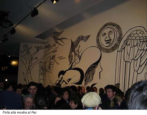 Folla alla mostra al Pac