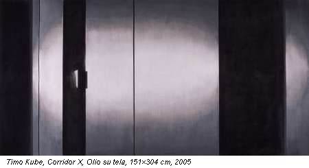 Timo Kube, Corridor X, Olio su tela, 151304 cm, 2005