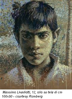 Massimo Livadiotti, 12, olio su tela di cm 100x80 - courtesy Romberg