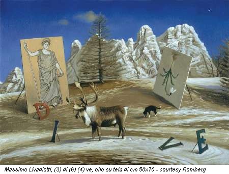 Massimo Livadiotti, (3) di (6) (4) ve, olio su tela di cm 50x70 - courtesy Romberg