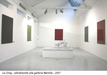 Liu Ding - allestimento alla galleria Marella - 2007