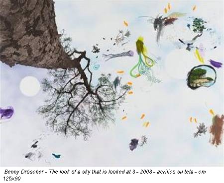 Benny Drscher - The look of a sky that is looked at 3 - 2008 - acrilico su tela - cm 125x90
