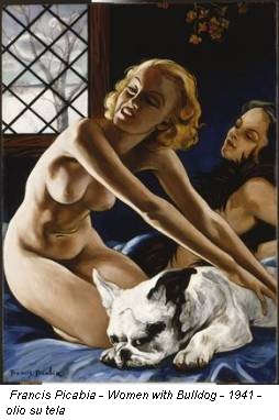 Francis Picabia - Women with Bulldog - 1941 - olio su tela