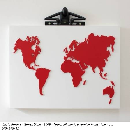 Lucio Perone - Senza titolo - 2008 - legno, alluminio e vernice industriale - cm 165x150x12