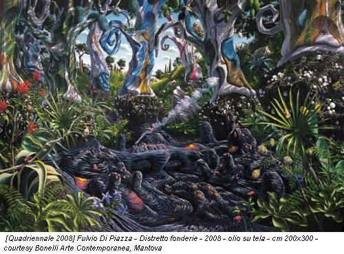 [Quadriennale 2008] Fulvio Di Piazza - Distretto fonderie - 2008 - olio su tela - cm 200x300 - courtesy Bonelli Arte Contemporanea, Mantova