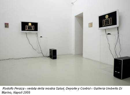 Rodolfo Peraza - veduta della mostra Salud, Deporte y Control - Galleria Umberto Di Marino, Napoli 2008