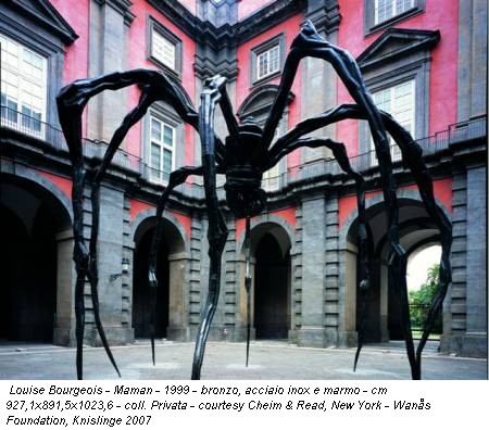 Louise Bourgeois - Maman - 1999 - bronzo, acciaio inox e marmo - cm 927,1x891,5x1023,6 - coll. Privata - courtesy Cheim & Read, New York - Wans Foundation, Knislinge 2007