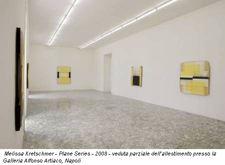 Melissa Kretschmer - Plane Series - 2008 - veduta parziale dellallestimento presso la Galleria Alfonso Artiaco, Napoli
