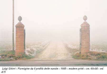 Luigi Ghirri - Formigine da Il profilo delle nuvole - 1985 - modern print - cm. 60x80 - ed. di 5