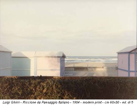 Luigi Ghirri - Riccione da Paesaggio Italiano - 1984 - modern print - cm 60x80 - ed. di 5