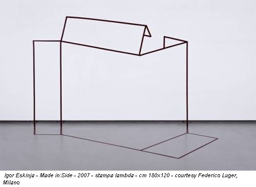 Igor Eskinja - Made in:Side - 2007 - stampa lambda - cm 180x120 - courtesy Federico Luger, Milano