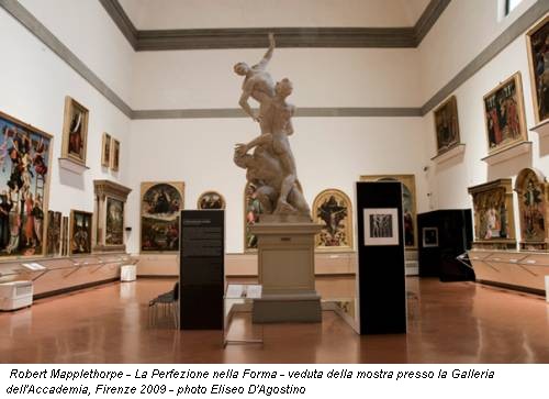 Robert Mapplethorpe - La Perfezione nella Forma - veduta della mostra presso la Galleria dell'Accademia, Firenze 2009 - photo Eliseo D'Agostino