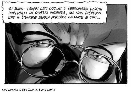Una vignetta di Don Zauker. Santo subito