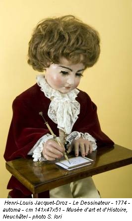 Henri-Louis Jacquet-Droz - Le Dessinateur - 1774 - automa - cm 141x47x51 - Mus&eacute;e d�art et d�Histoire, Neuch�tel - photo S. Iori