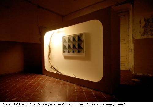 David Maljkovic - After Giuseppe Sambito - 2009 - installazione - courtesy lartista