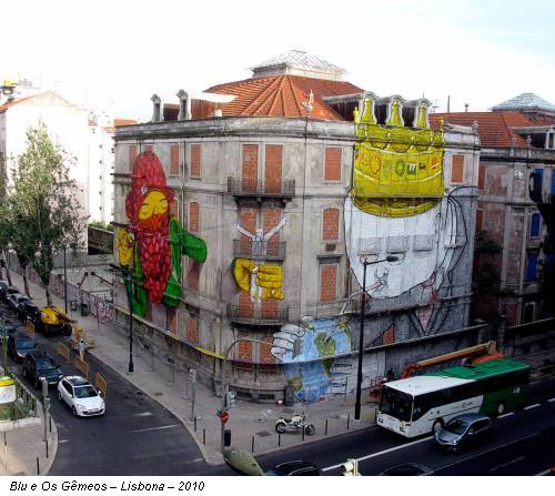 Blu e Os G�meos � Lisbona � 2010