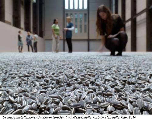 Le mega installazione -Sunflower Seeds- di Ai Weiwei nella Turbine Hall della Tate, 2010