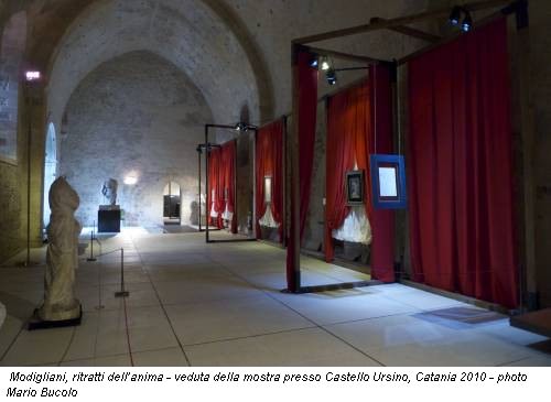 Modigliani, ritratti dell’anima - veduta della mostra presso Castello Ursino, Catania 2010 - photo Mario Bucolo