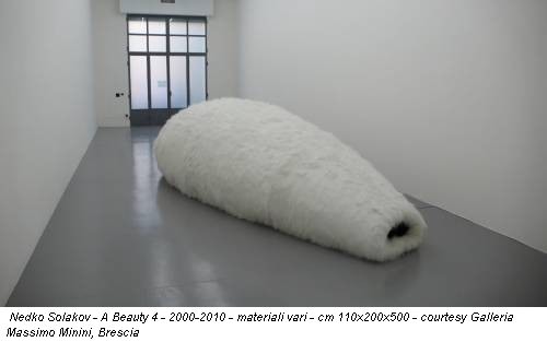 Nedko Solakov - A Beauty 4 - 2000-2010 - materiali vari - cm 110x200x500 - courtesy Galleria Massimo Minini, Brescia