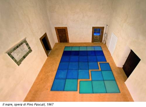 Il mare, opera di Pino Pascali, 1967