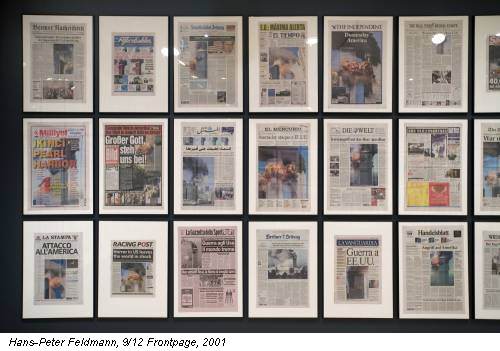 Hans-Peter Feldmann, 9/12 Frontpage, 2001