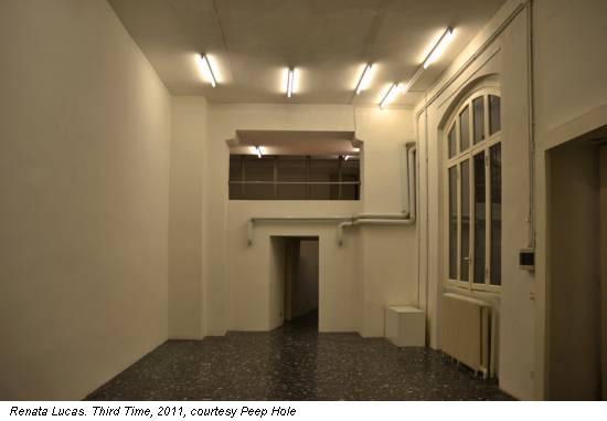 Renata Lucas. Third Time, 2011, courtesy Peep Hole