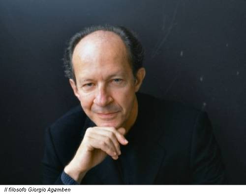 Il filosofo Giorgio Agamben