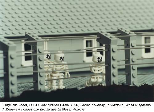 Zbigniew Libera, LEGO Concetration Camp, 1996, c-print, courtesy Fondazione Cassa Risparmio di Modena e Fondazione Bevilacqua La Masa, Venezia