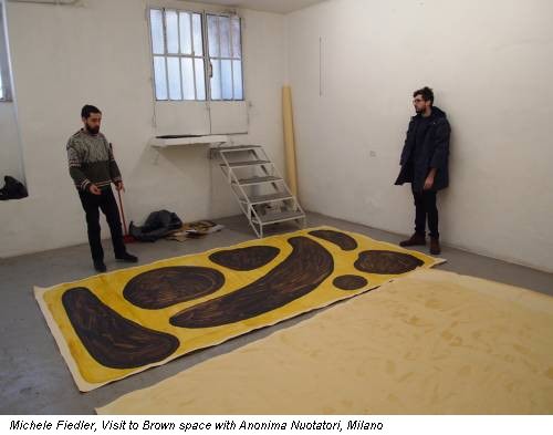 Michele Fiedler, Visit to Brown space with Anonima Nuotatori, Milano