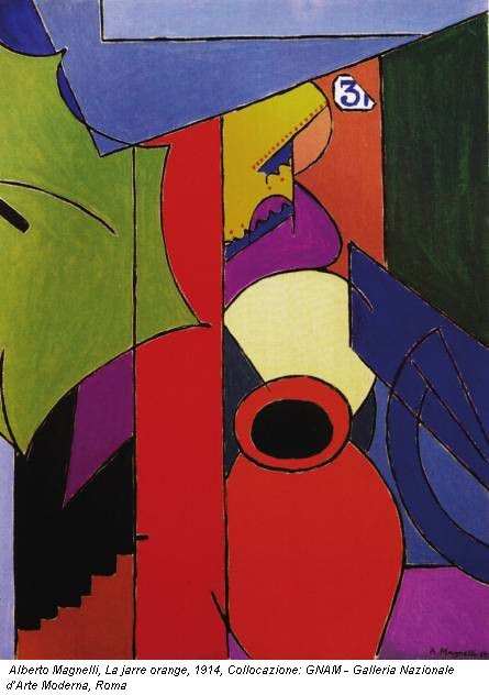 Alberto Magnelli, La jarre orange, 1914, Collocazione: GNAM - Galleria Nazionale d�Arte Moderna, Roma