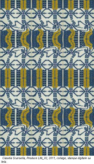 Claudia Scarsella, Produce Life_02, 2011, collage, stampa digitale su tela.