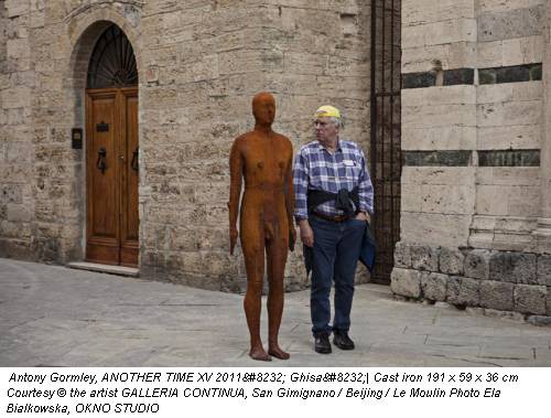 Antony Gormley, ANOTHER TIME XV 2011  Ghisa | Cast iron 191 x 59 x 36 cm Courtesy &copy; the artist GALLERIA CONTINUA, San Gimignano / Beijing / Le Moulin Photo Ela Bialkowska, OKNO STUDIO