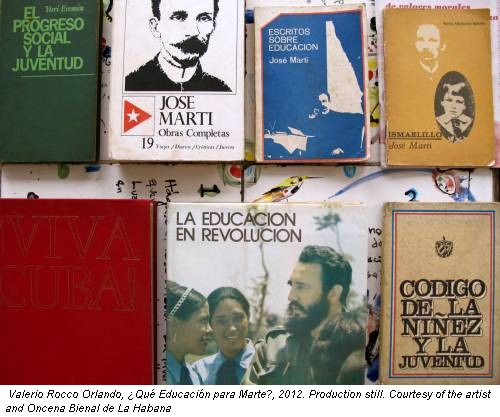 Valerio Rocco Orlando, �Qu&eacute; Educaci�n para Marte?, 2012. Production still. Courtesy of the artist and Oncena Bienal de La Habana