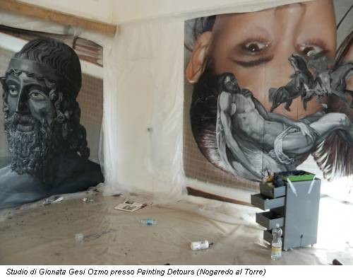 Studio di Gionata Gesi Ozmo presso Painting Detours (Nogaredo al Torre)