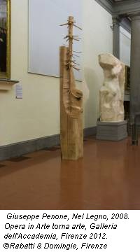 Giuseppe Penone, Nel Legno, 2008. Opera in Arte torna arte, Galleria dell'Accademia, Firenze 2012. &copy;Rabatti & Domingie, Firenze