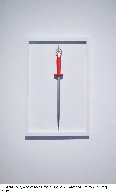 Gianni Politi, Acciarino da macellaio, 2012, plastica e ferro - courtesy CO2