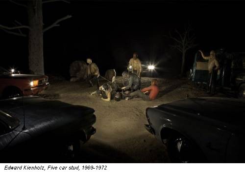Edward Kienholz, Five car stud, 1969-1972