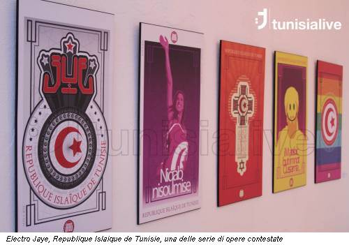 Electro Jaye, Republique Islaique de Tunisie, una delle serie di opere contestate