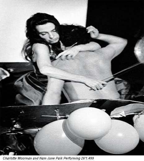 Charlotte Moorman and Nam June Paik Performing 26'1.499