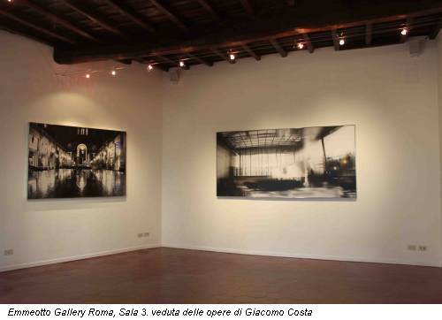 Emmeotto Gallery Roma, Sala 3. veduta delle opere di Giacomo Costa