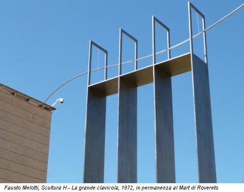 Fausto Melotti, Scultura H - La grande clavicola, 1972, in permanenza al Mart di Rovereto
