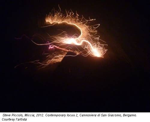 Steve Piccolo, Miccia, 2012. Contemporary locus 2, Cannoniera di San Giacomo, Bergamo. Courtesy l�artista