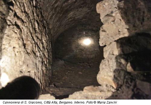 Cannoniera di S. Giacomo, Citt� Alta, Bergamo. Interno. Foto &copy; Maria Zanchi