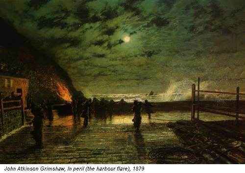 John Atkinson Grimshaw, In peril (the harbour flare), 1879