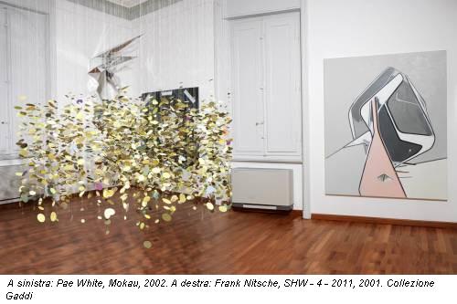 A sinistra: Pae White, Mokau, 2002. A destra: Frank Nitsche, SHW - 4 - 2011, 2001. Collezione Gaddi