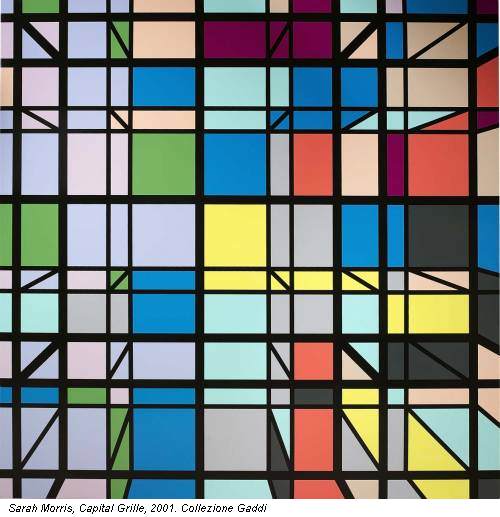 Sarah Morris, Capital Grille, 2001. Collezione Gaddi